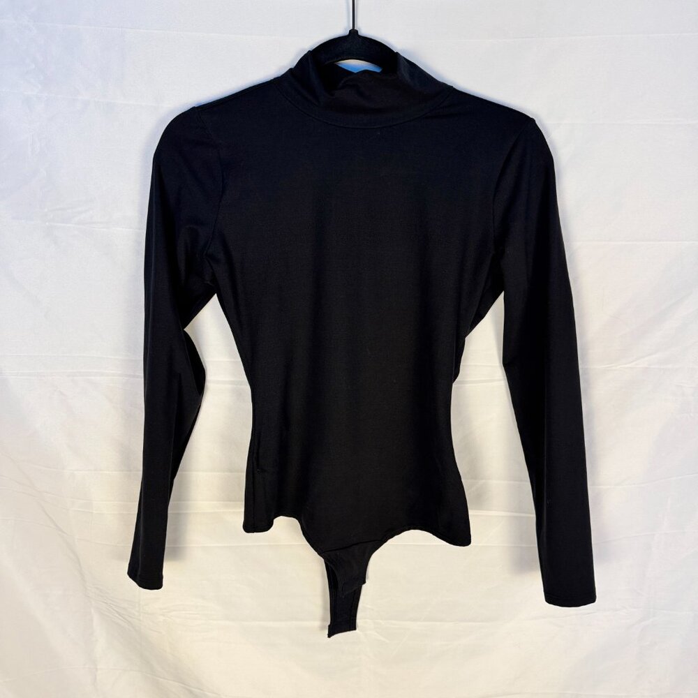 Spanx Black Long Sleeve Bodysuit